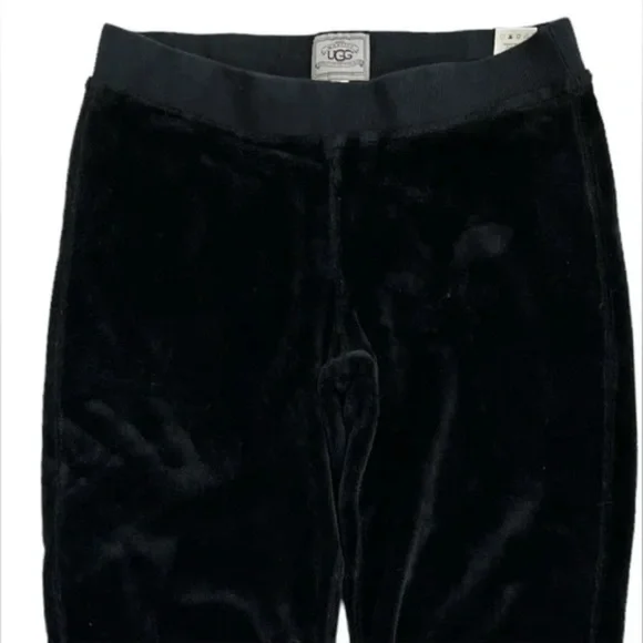 UGG Australia SADIE Fleece Jogger Pant size M in Black - Picture 2 of 8